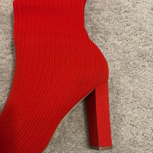 Chic Red Over the Knee Boots - Picture 5 of 7